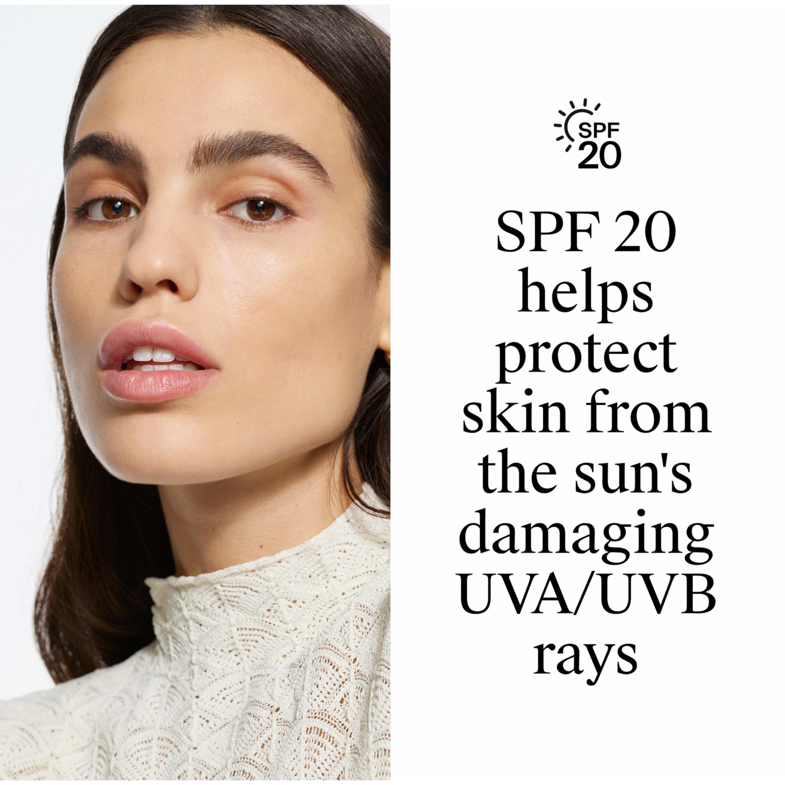 Neutrogena Healthy Skin Perfector dispensing pump demonstrates uniform coverage throughout the day.