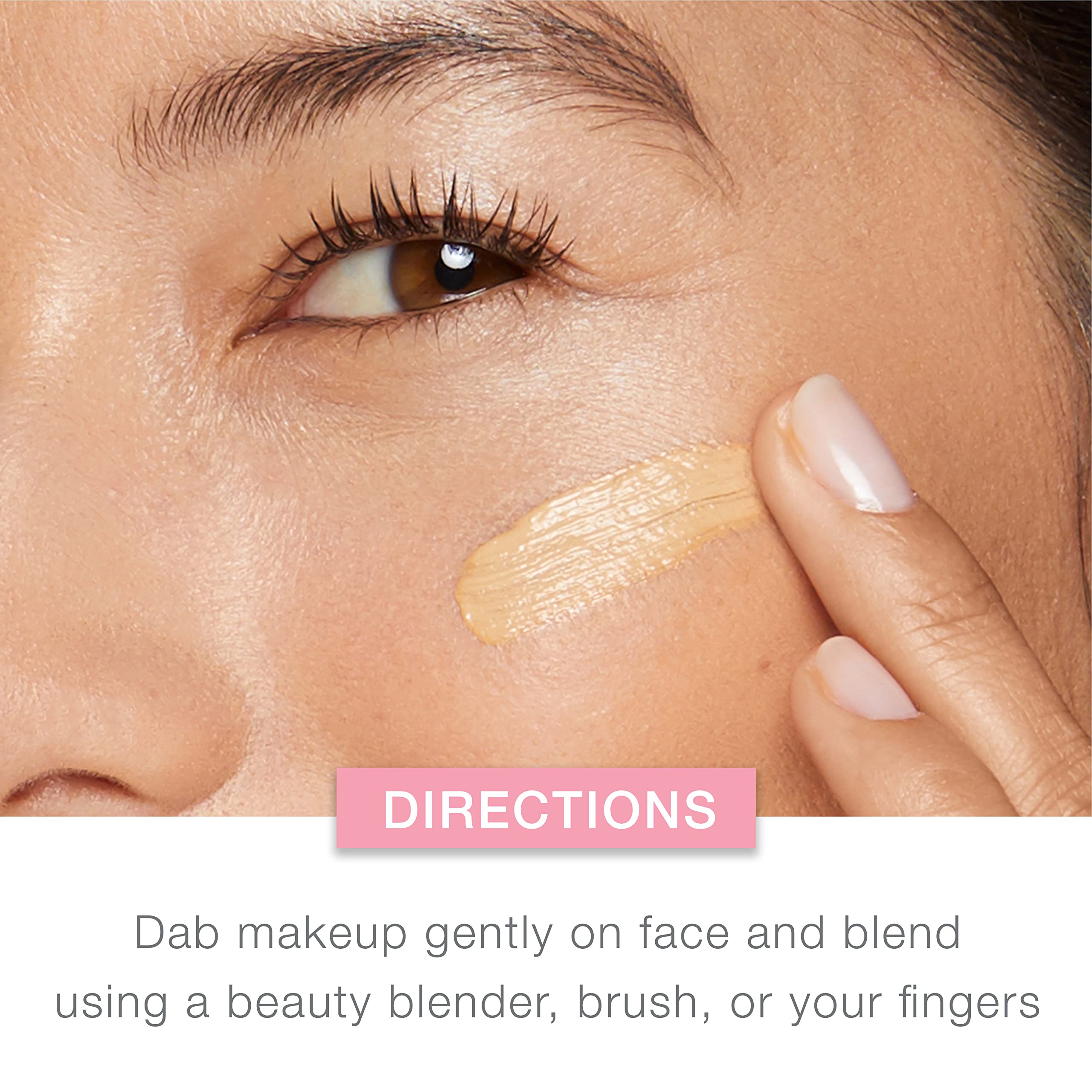 Close-up of the lightweight creamy texture.