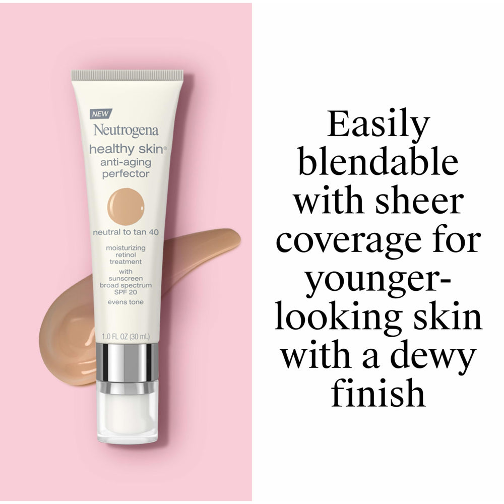 Neutrogena Healthy Skin Perfector con esponja para un acabado uniforme.