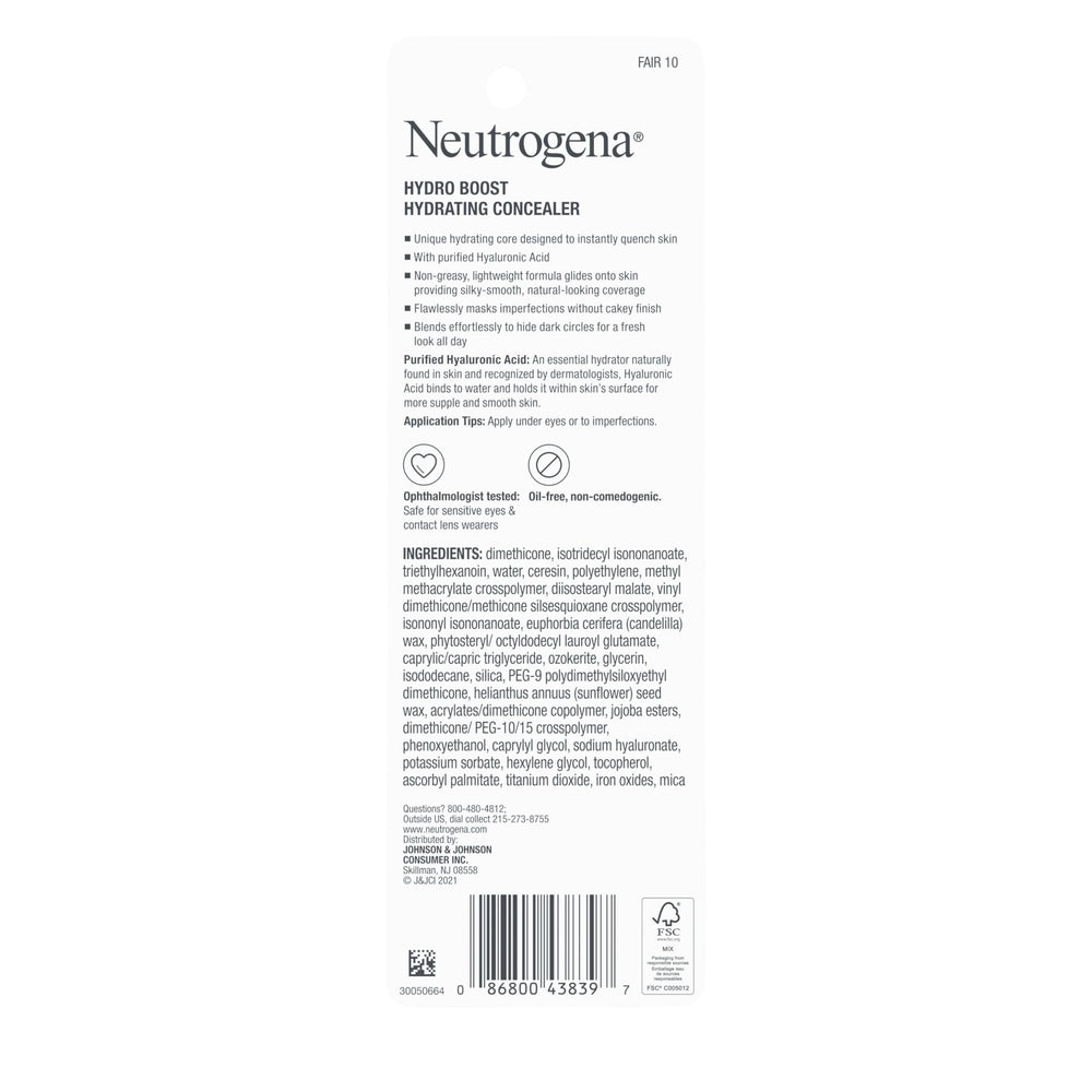 Neutrogena Hydro Boost Corrector-Barra acabado suave y natural.