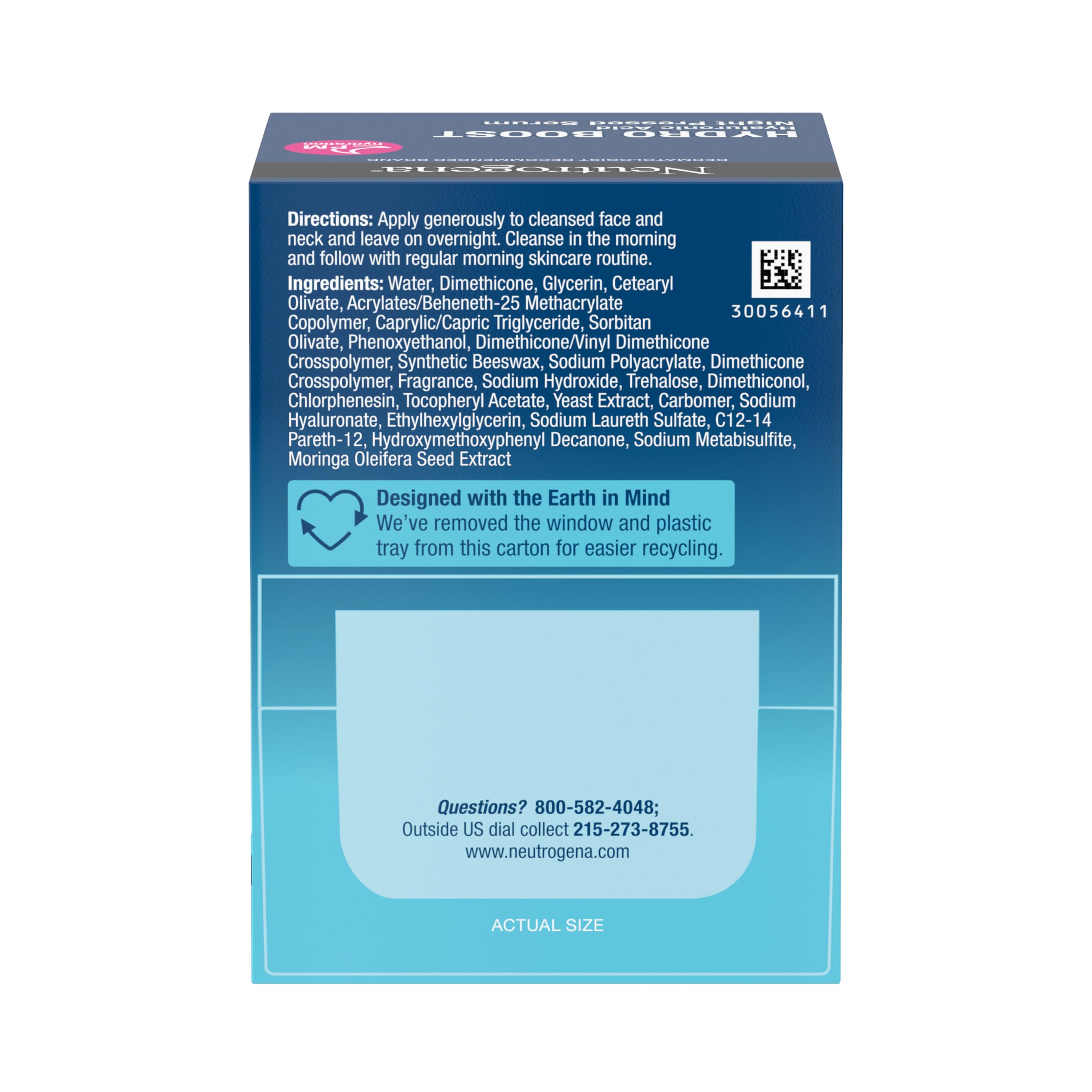 Dermatológicamente probada, Neutrogena Hydro Boost Night cuida la barrera cutánea