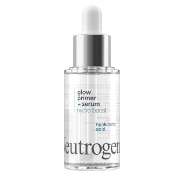 Neutrogena Hydro Boost Glow Booster, frasco visible, hidratación ligera para la piel
