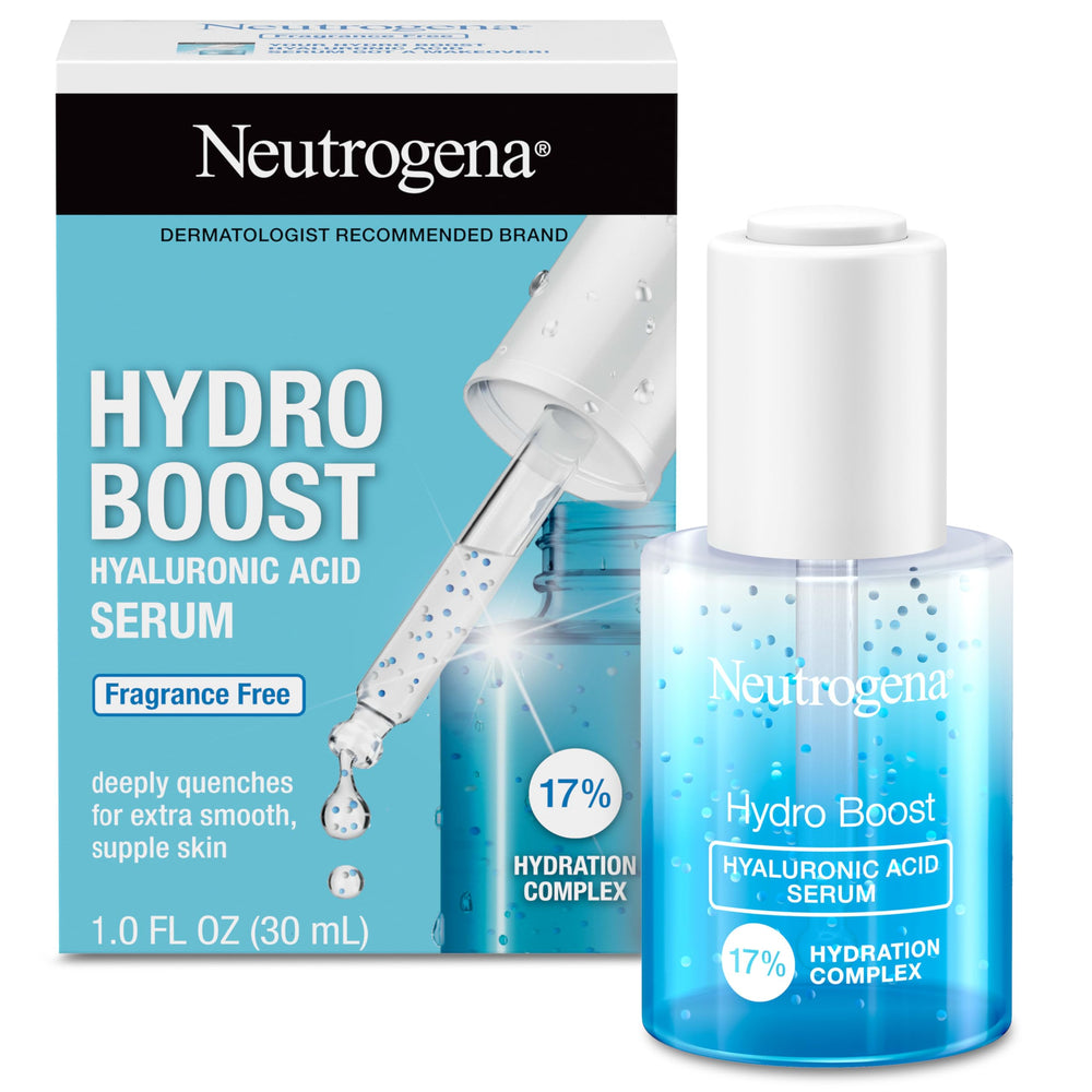 Neutrogena suero con frasco y gotero para hidratación ligera y rápida.