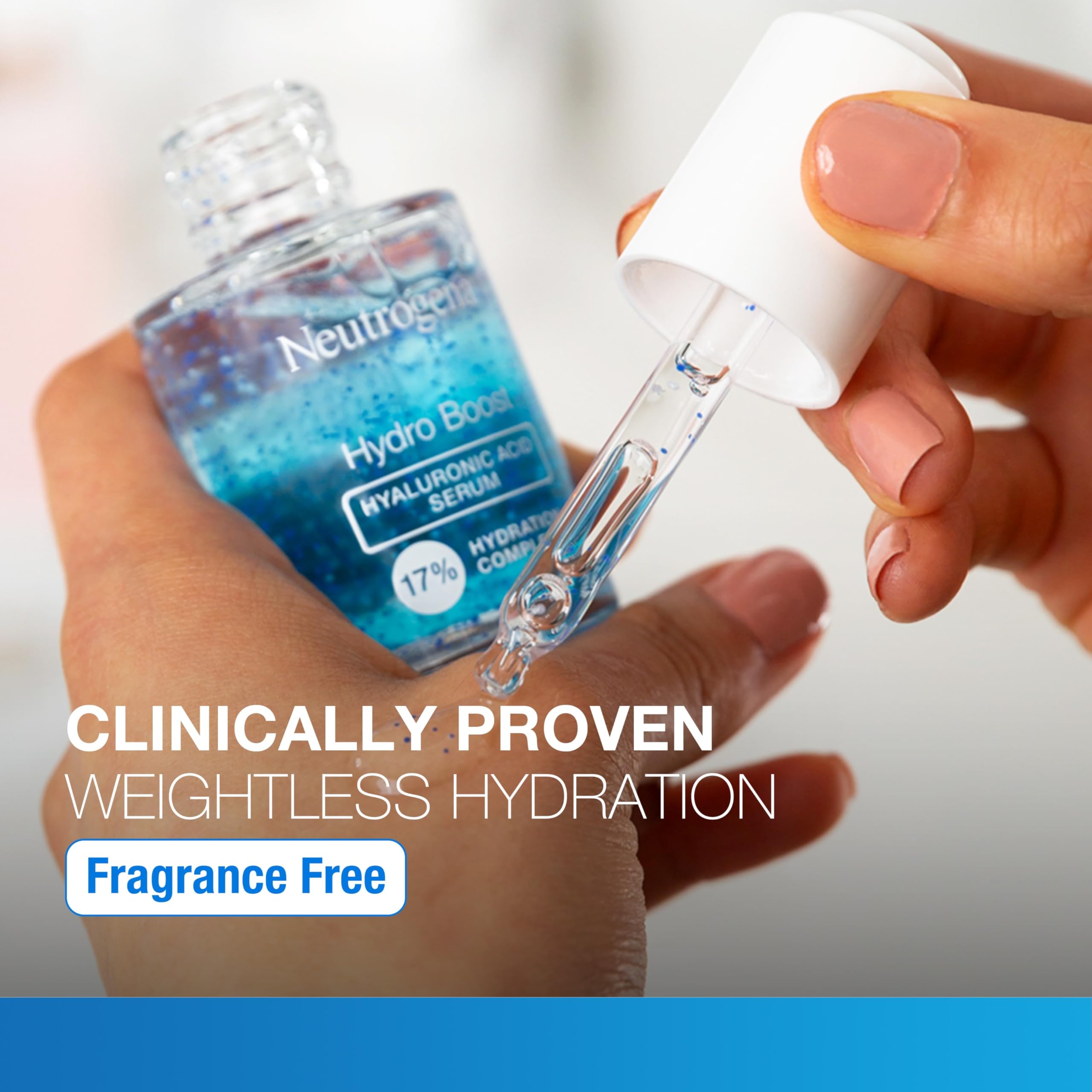 Neutrogena suero hidrata 24 horas para piel suave y radiante.