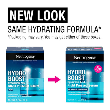 Textura del Neutrogena Hydro Boost Night se funde en la piel con hidratación continua