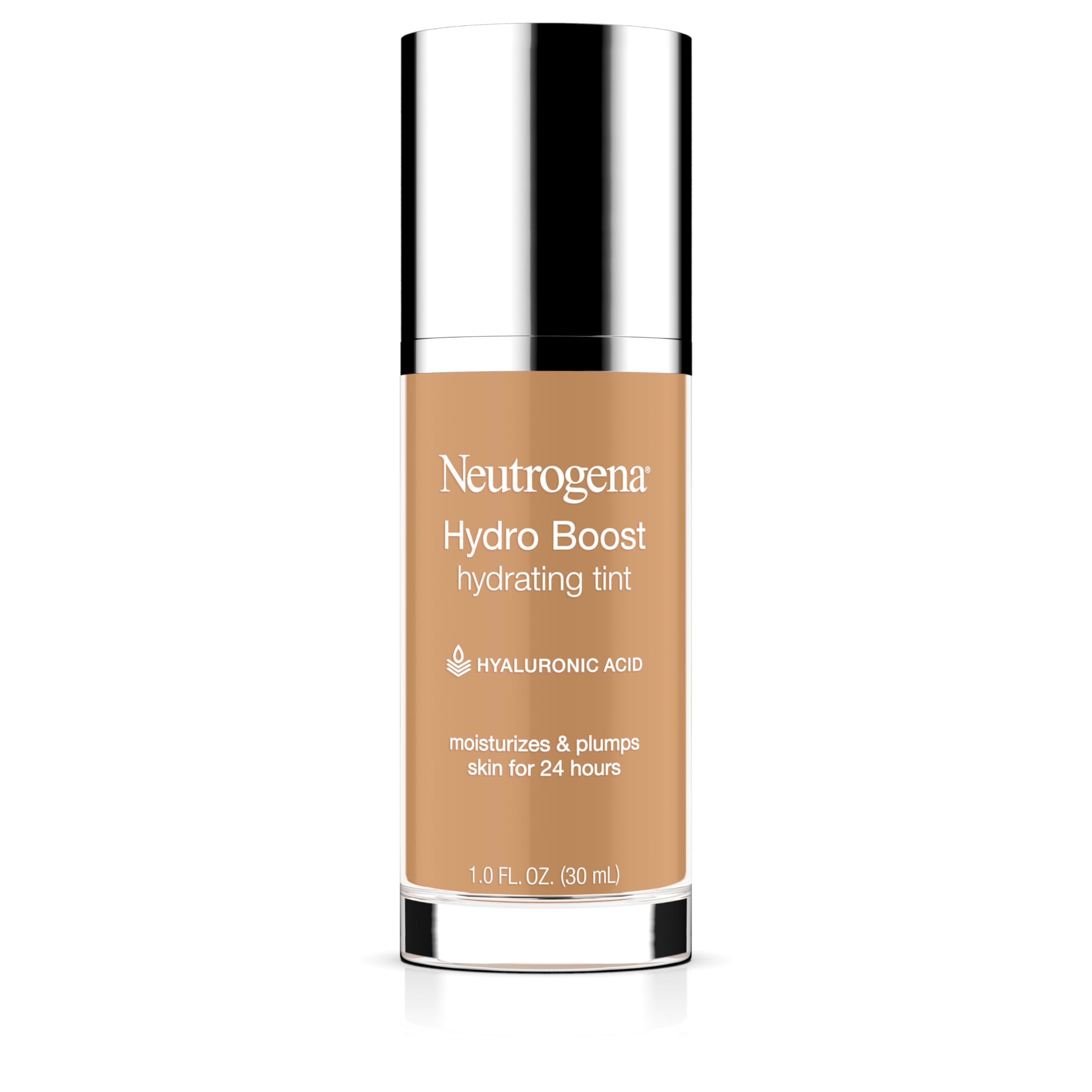 Neutrogena Hydro Boost Tinte Hidratante, aplicación suave para piel seca y natural.
