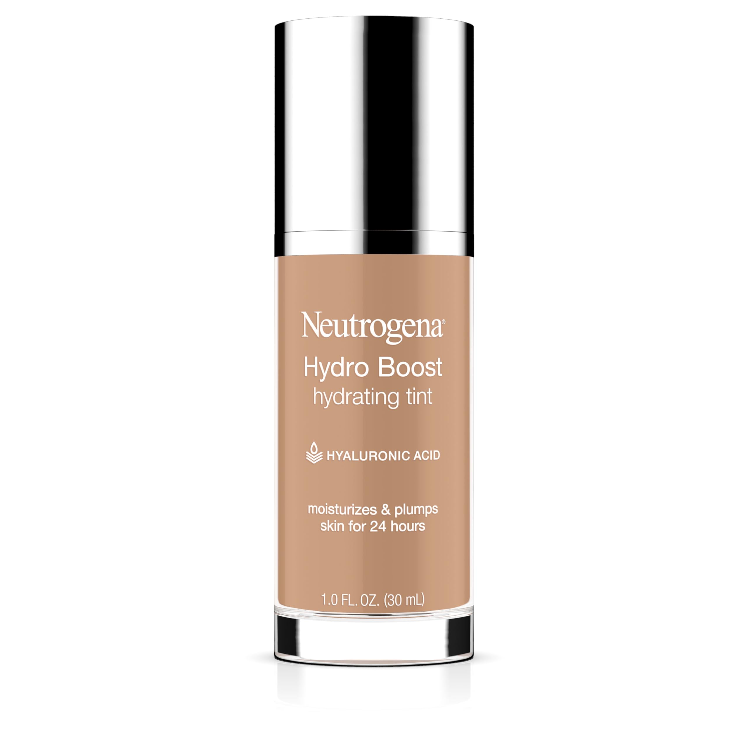 Neutrogena Hydro Boost Tinte Hidratante muestra botella, realza hidratación para piel seca y tono natural.