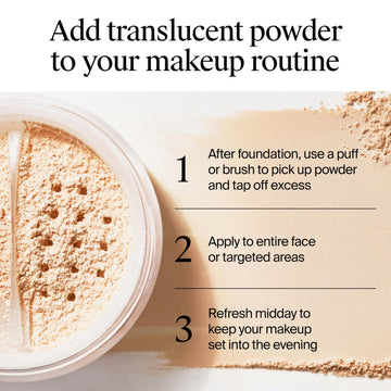 Neutrogena Hydro Boost powder packaging on a vanity for quick makeup setting.