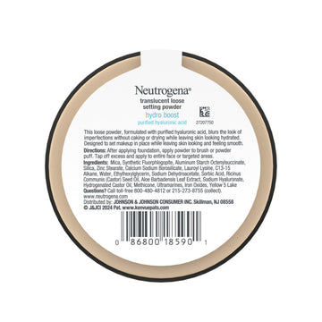 Neutrogena Hydro Boost powder texture close-up showing lightweight, seamless application.
