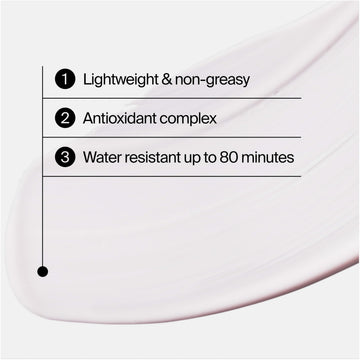 Neutrogena Invisible Daily Defense sunscreen lotion with antioxidant complex combating environmental irritants