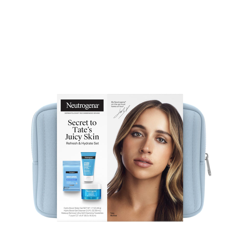 Kit de Neutrogena para viaje con cuidado de la piel, experiencia refrescante