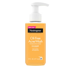 Neutrogena limpiador libre de aceite para acné, botella de 6 oz.