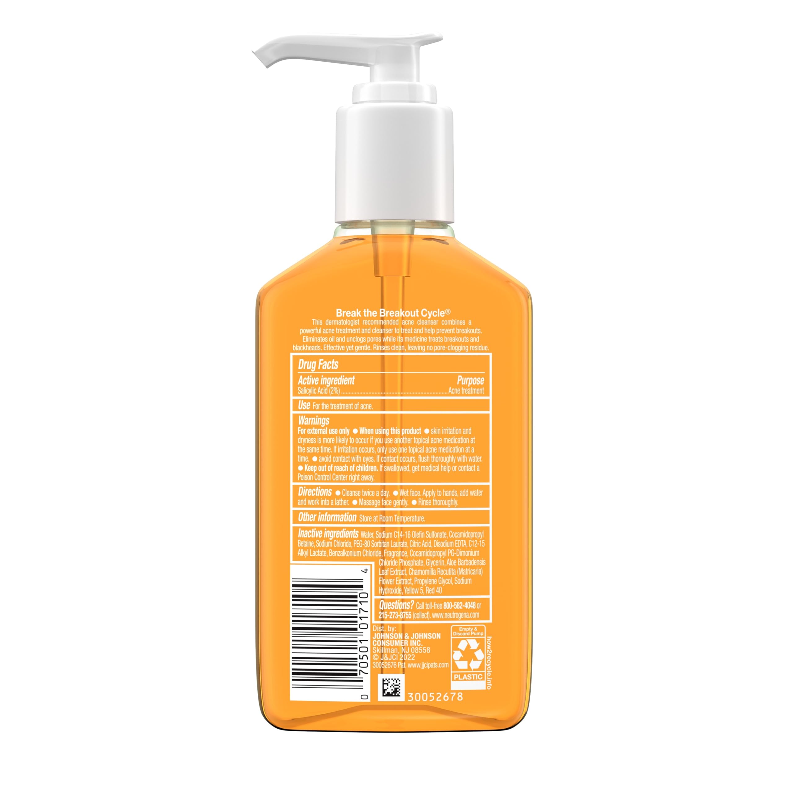 Sensación fresca durante la limpieza con Neutrogena.