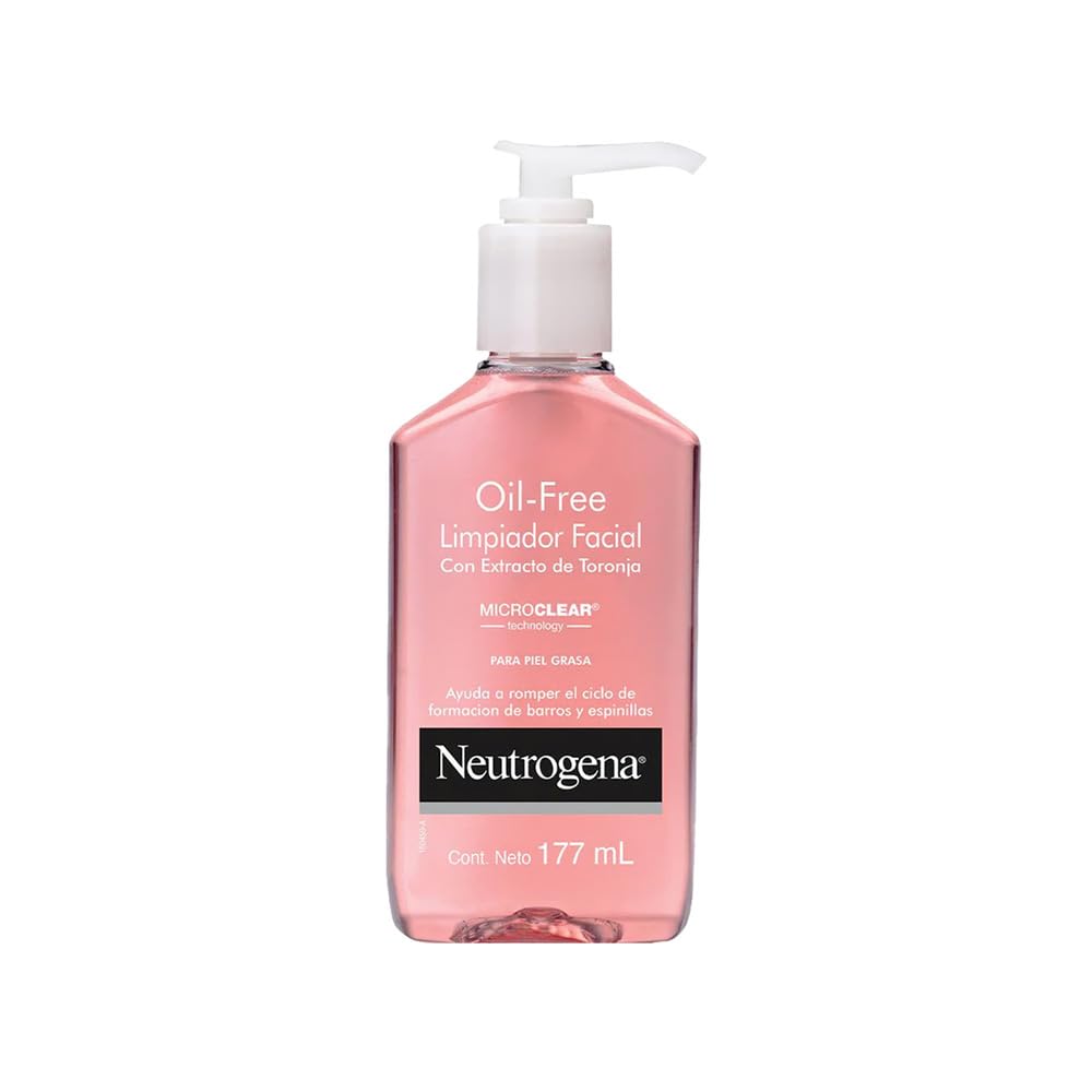 Neutrogena pomelo rosado en botella, purifica poros y refresca la piel.