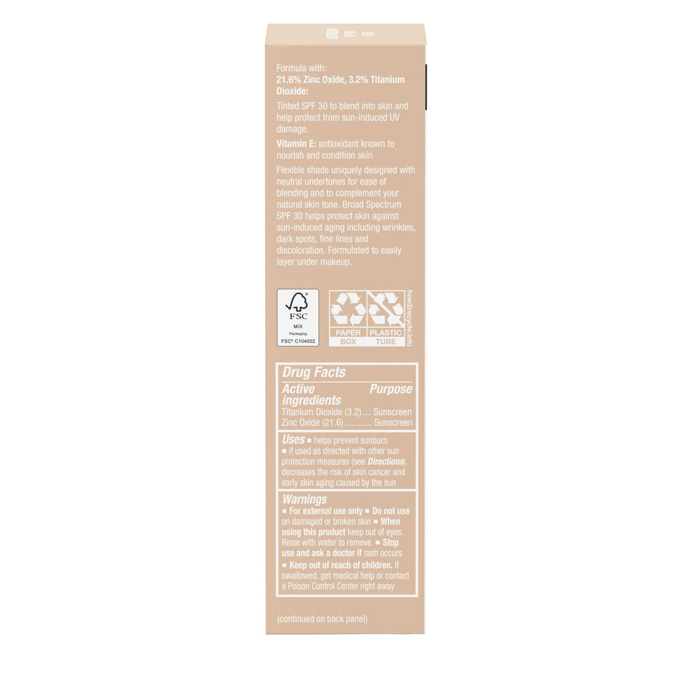 Neutrogena Purescreen+ Mineral UV Tint sin fragancia, apto para piel sensible.