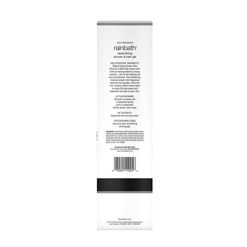 Neutrogena Rainbath dos botellas en pack, conveniencia para uso diario.