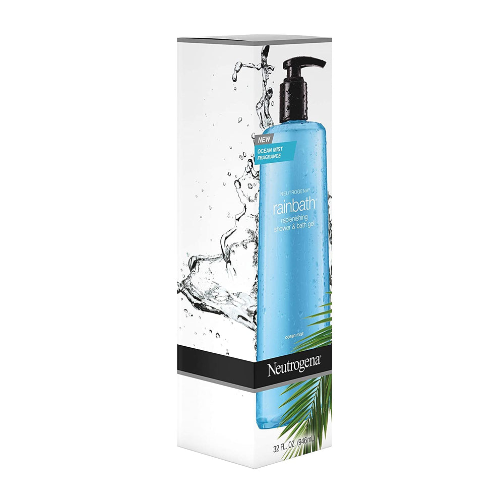Neutrogena Rainbath etiqueta frontal, información clara sobre el producto.