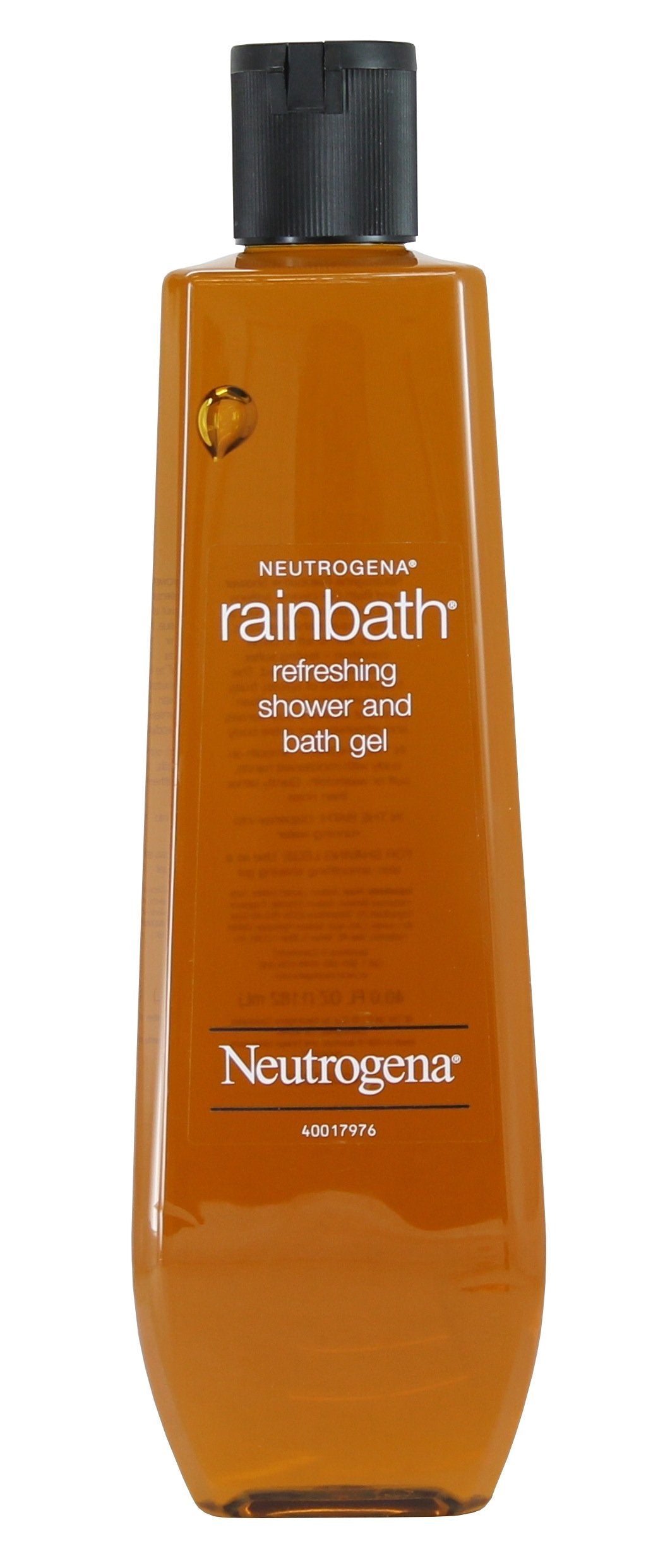 Neutrogena Rainbath gel-douche-bain 40oz, nettoie et adoucit la peau pour une sensation rafraîchissante.