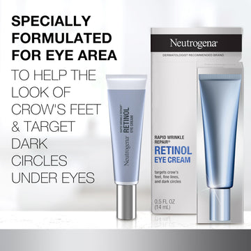 Neutrogena Rapid Wrinkle Repair Eye Crema con retinol para suavizar líneas.