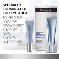 Neutrogena Rapid Wrinkle Repair Eye Crema con retinol para suavizar líneas.