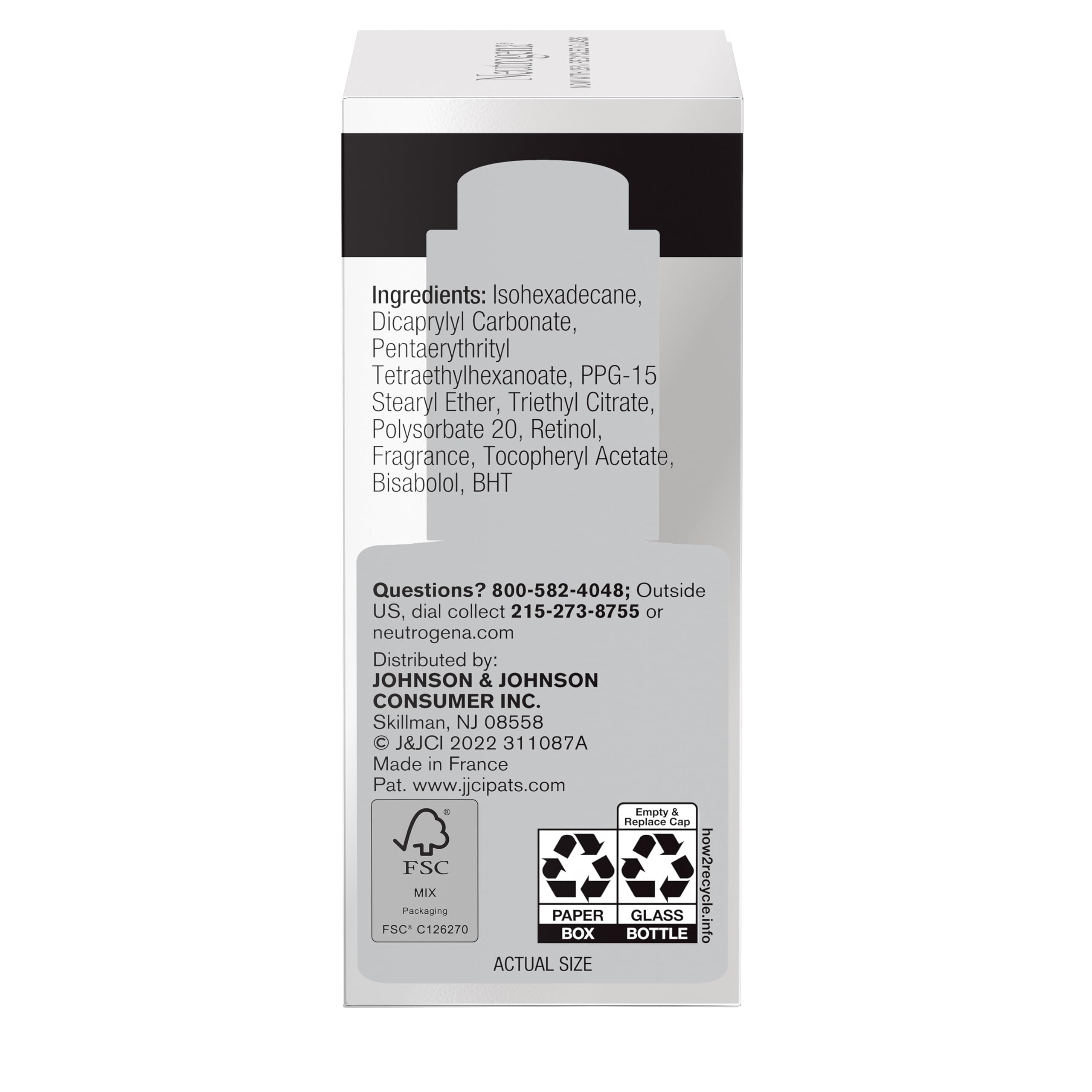 Con Neutrogena Rapid Wrinkle Repair aplica 4–5 gotas mañana y noche