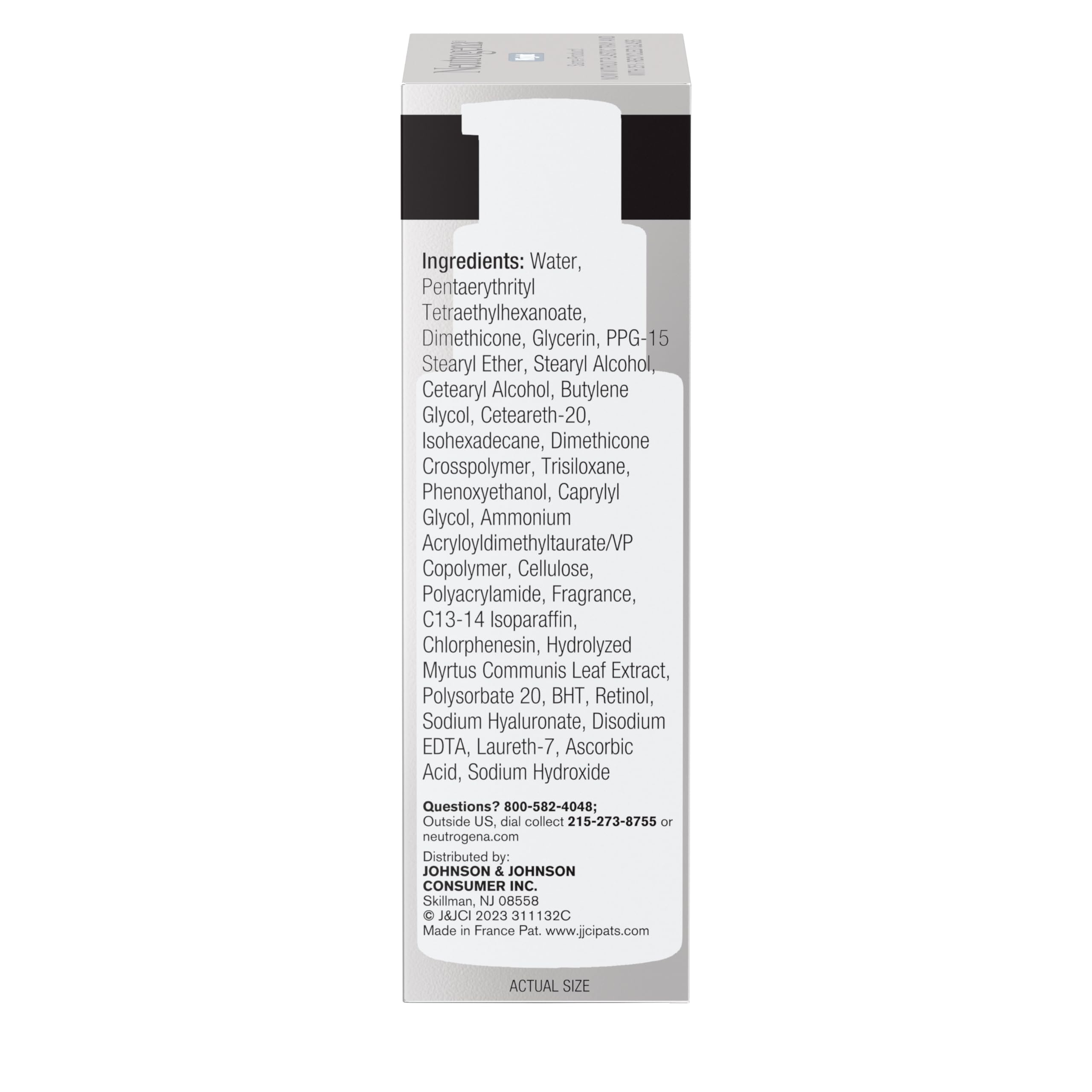Neutrogena Rapid Wrinkle Repair – flacon-pompe pratique, application aisée.