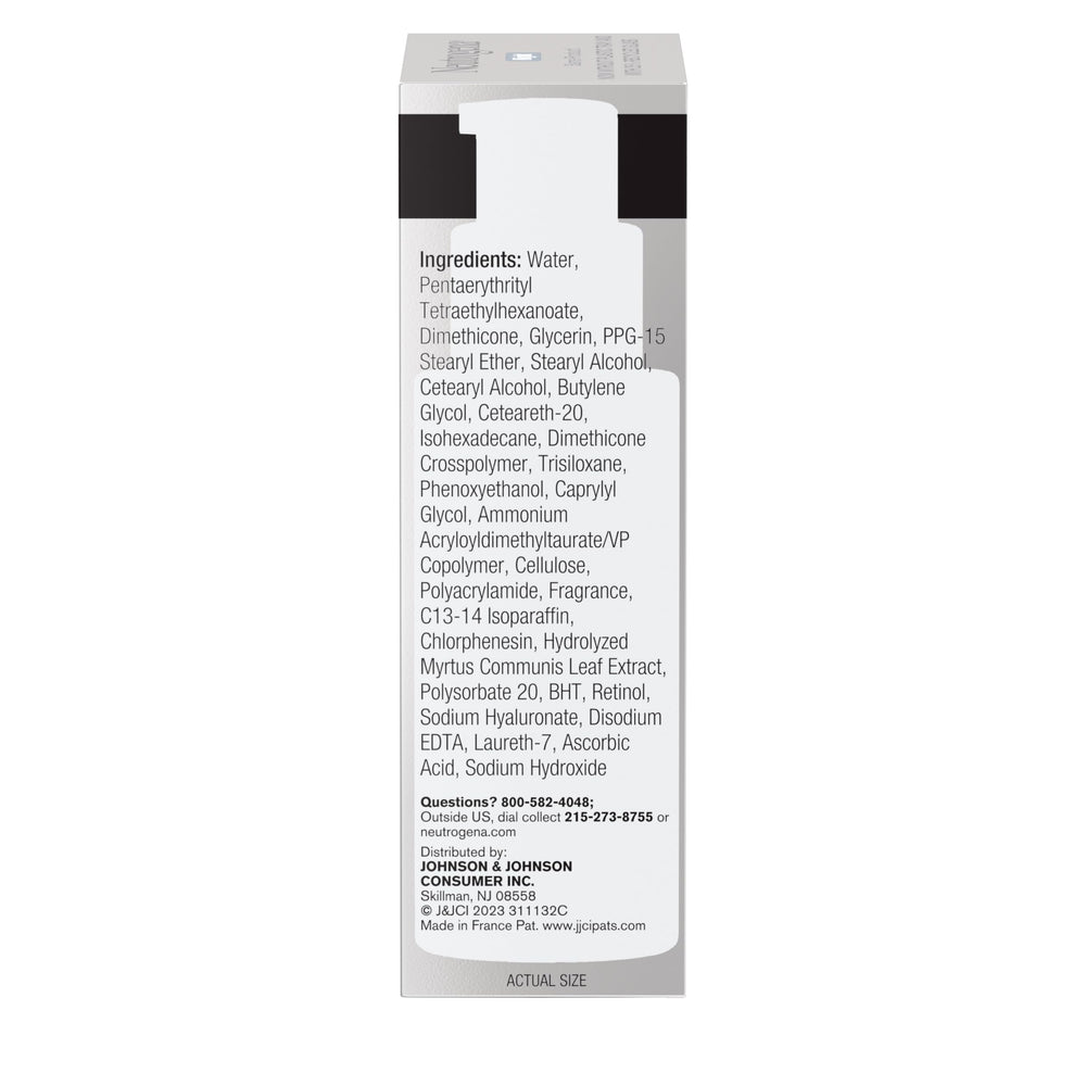 Neutrogena Rapid Wrinkle Repair – flacon-pompe pratique, application aisée.
