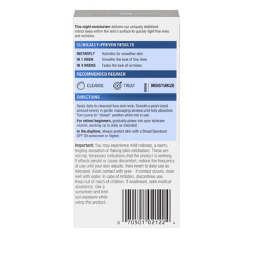 Neutrogena Rapid Wrinkle Repair – sans parabènes, formule douce pour la peau.