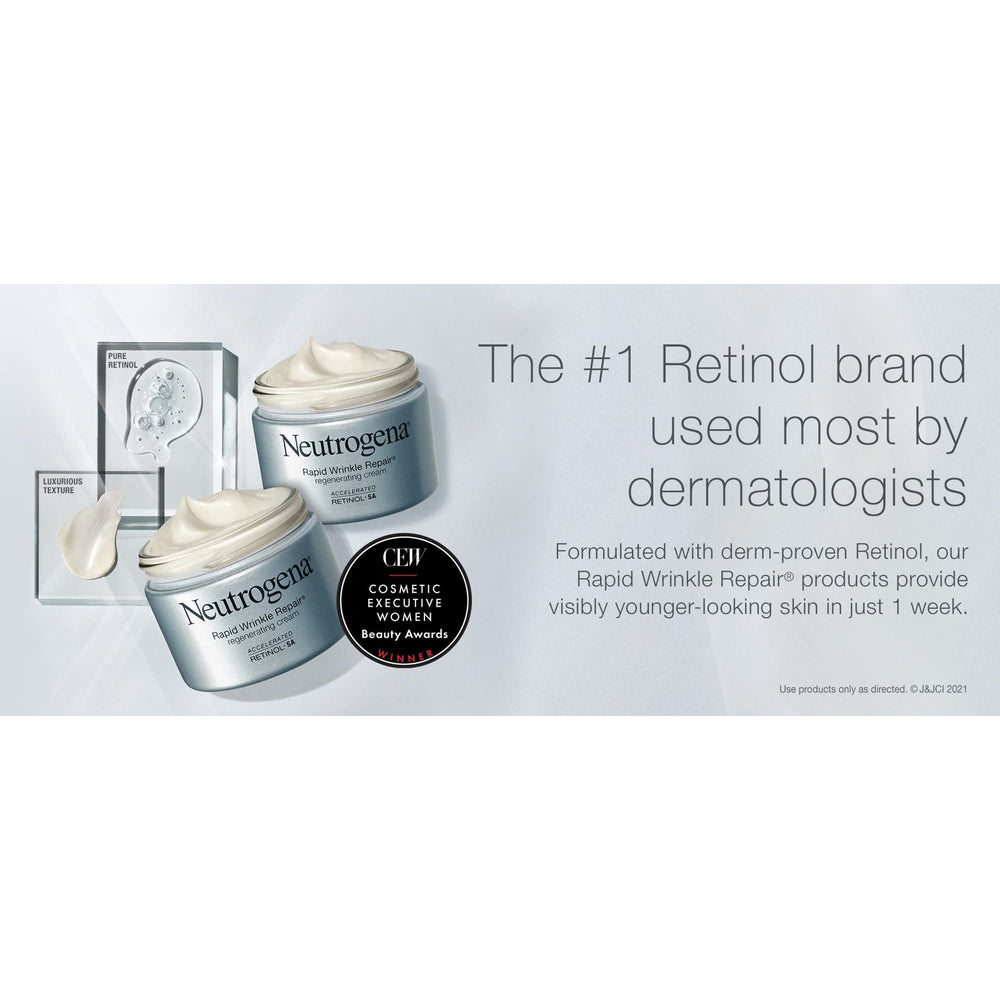 Neutrogena Rapid Wrinkle Repair pack de dos para cuidado antiarrugas diario.