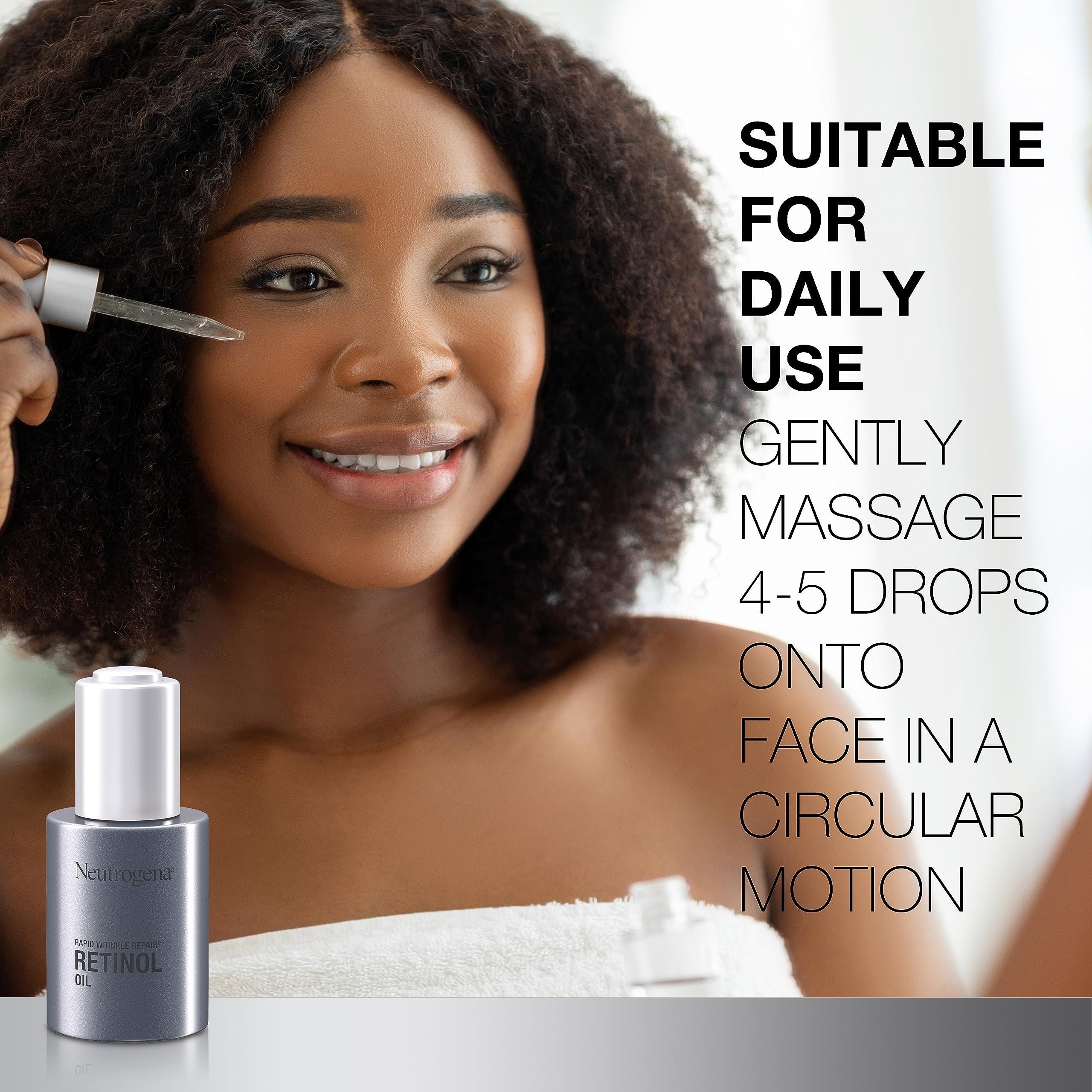 Piel se ve más nutrida al despertar con Neutrogena Rapid Wrinkle Repair
