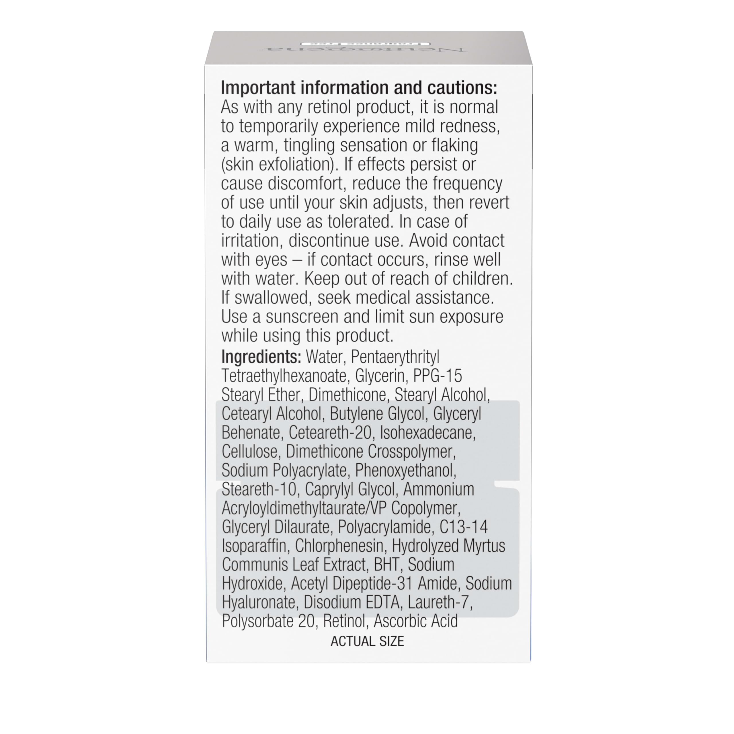 Fórmula apta para todo tipo de piel en Neutrogena Pro+ Eye Cream.