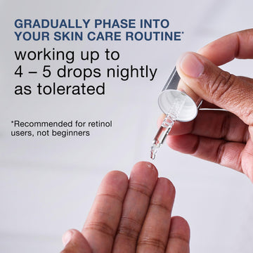 Neutrogena Rapid Wrinkle Repair Serum fragrance-free label communicates dermatologist-tested quality