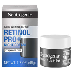 Neutrogena Retinol Pro+ Crema Noche en bote: suaviza la piel y aporta hidratación nocturna.
