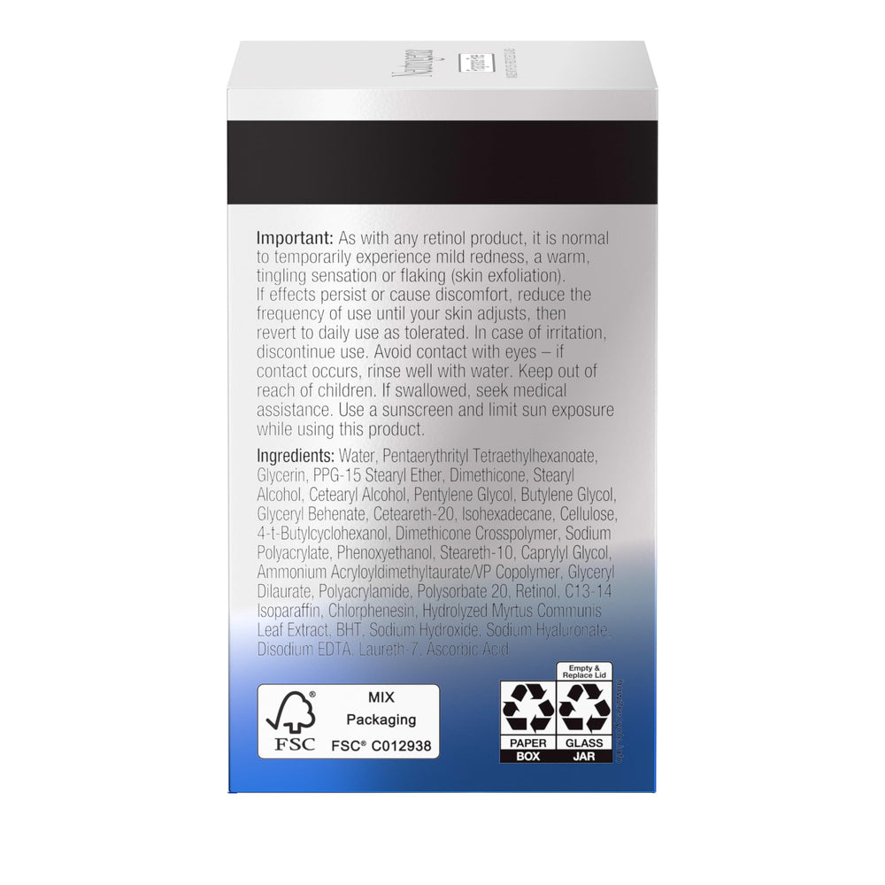 Señales de envejecimiento en la piel y uso de Neutrogena Retinol Pro+.