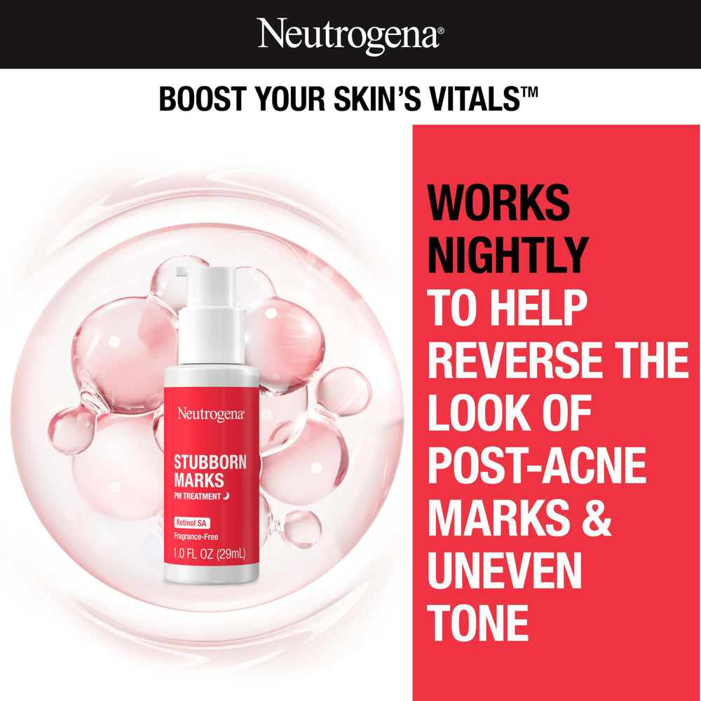 Neutrogena Retinol SA: envase del producto para uso nocturno y cuidado de la piel.