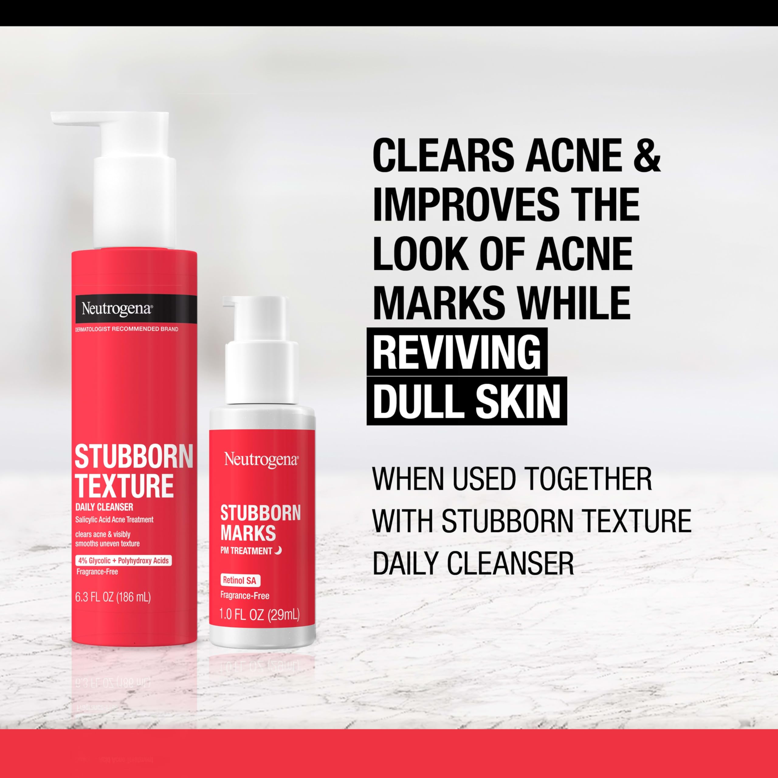 Neutrogena Retinol SA: etiqueta sin fragancia adecuada para piel sensible.