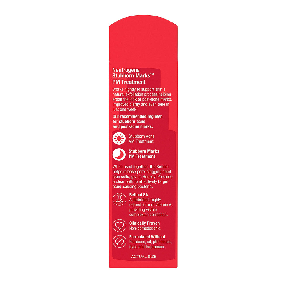 Neutrogena Retinol SA: diseño suave apto para uso nocturno constante.