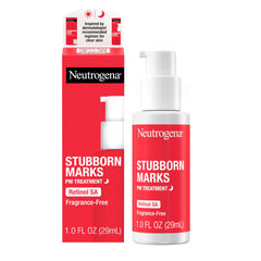 Neutrogena Retinol SA: botella del tratamiento nocturno para suavizar marcas post‑acné.