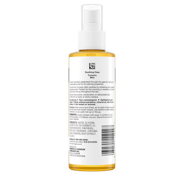 Neutrogena Turmeric Mist being applied to the face for a refreshing boost.