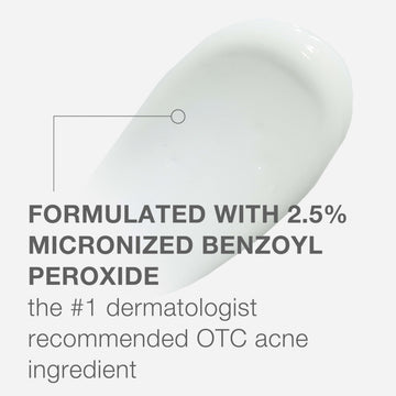 Neutrogena Stubborn Acne AM Treatment tube being applied to skin.