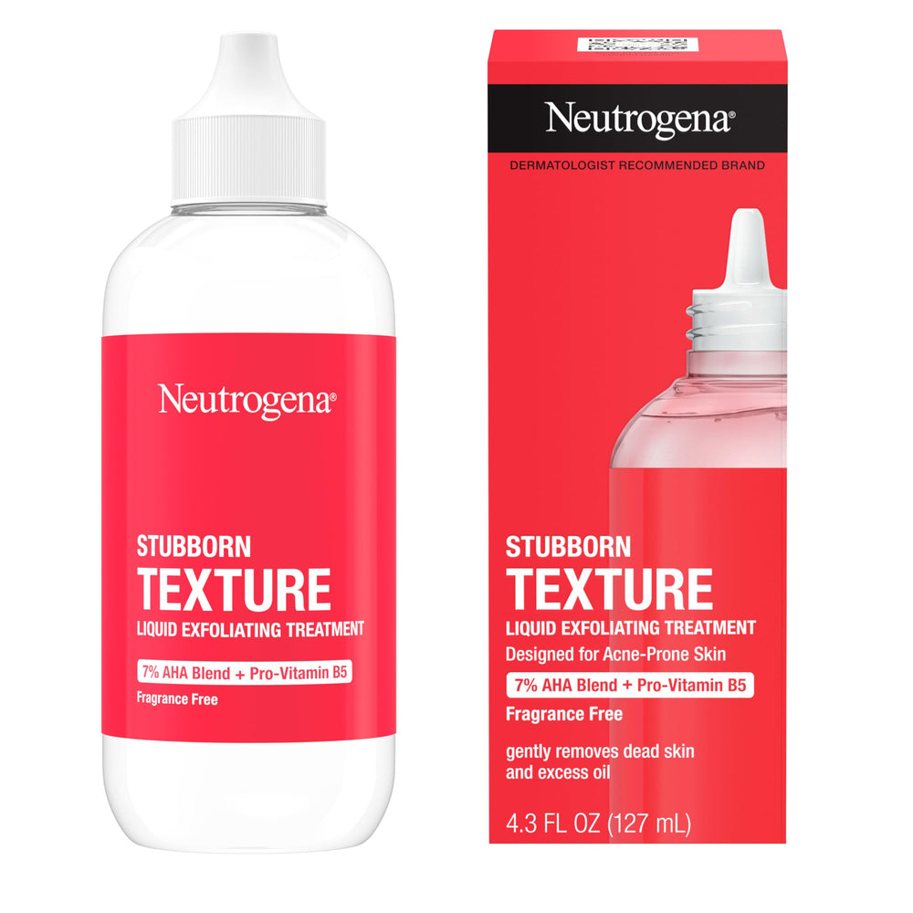 Aplicación diaria con disco de algodón para Neutrogena Stubborn Texture exfoliante líquido