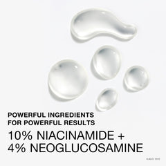 Neutrogena Stubborn Texture Serum, Neoglucosamina al 4%, suaviza la textura de la piel.