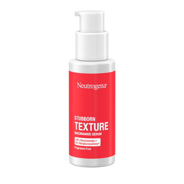 Neutrogena Stubborn Texture Serum, Niacinamida al 10%, tono de piel más uniforme.