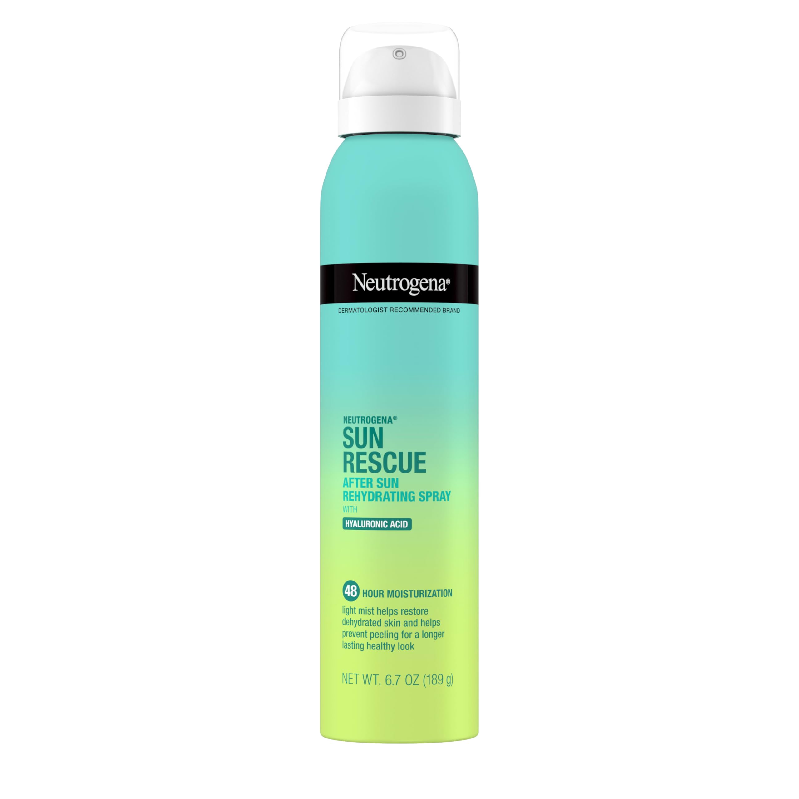 Frasco de Neutrogena Sun Rescue After Sun, hidratación suave tras sol.