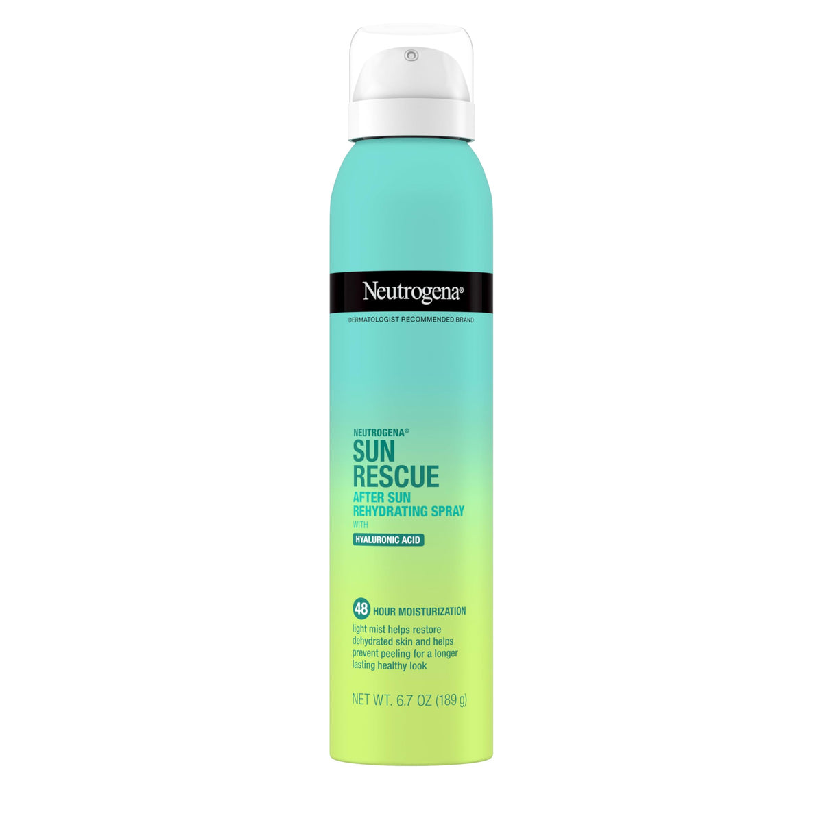 Frasco de Neutrogena Sun Rescue After Sun, hidratación suave tras sol.