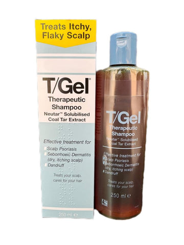 Neutrogena T-Gel, etiqueta frontal, fácil identificación de ingredientes