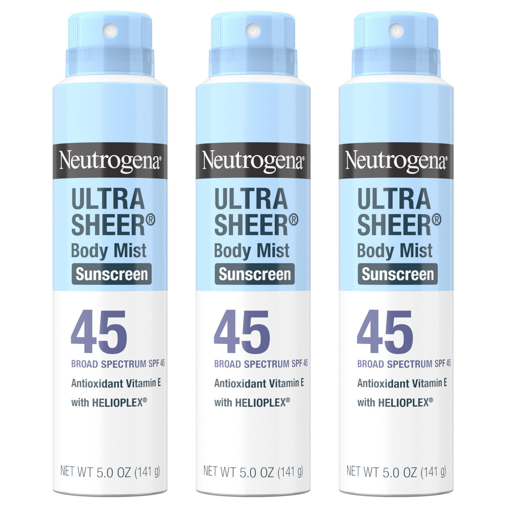 Neutrogena Bruma corporal SPF 45, protección rápida para el cuerpo