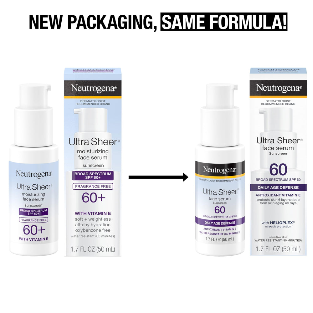 Textura-serum ligera de Neutrogena Ultra Sheer para hidratación rápida
