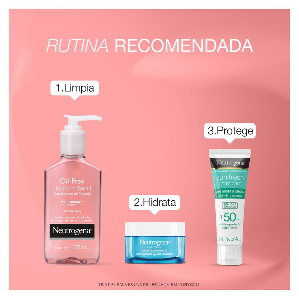 Neutrogena vitamina C y pomelo rosado, fórmula revitalizante para la piel.