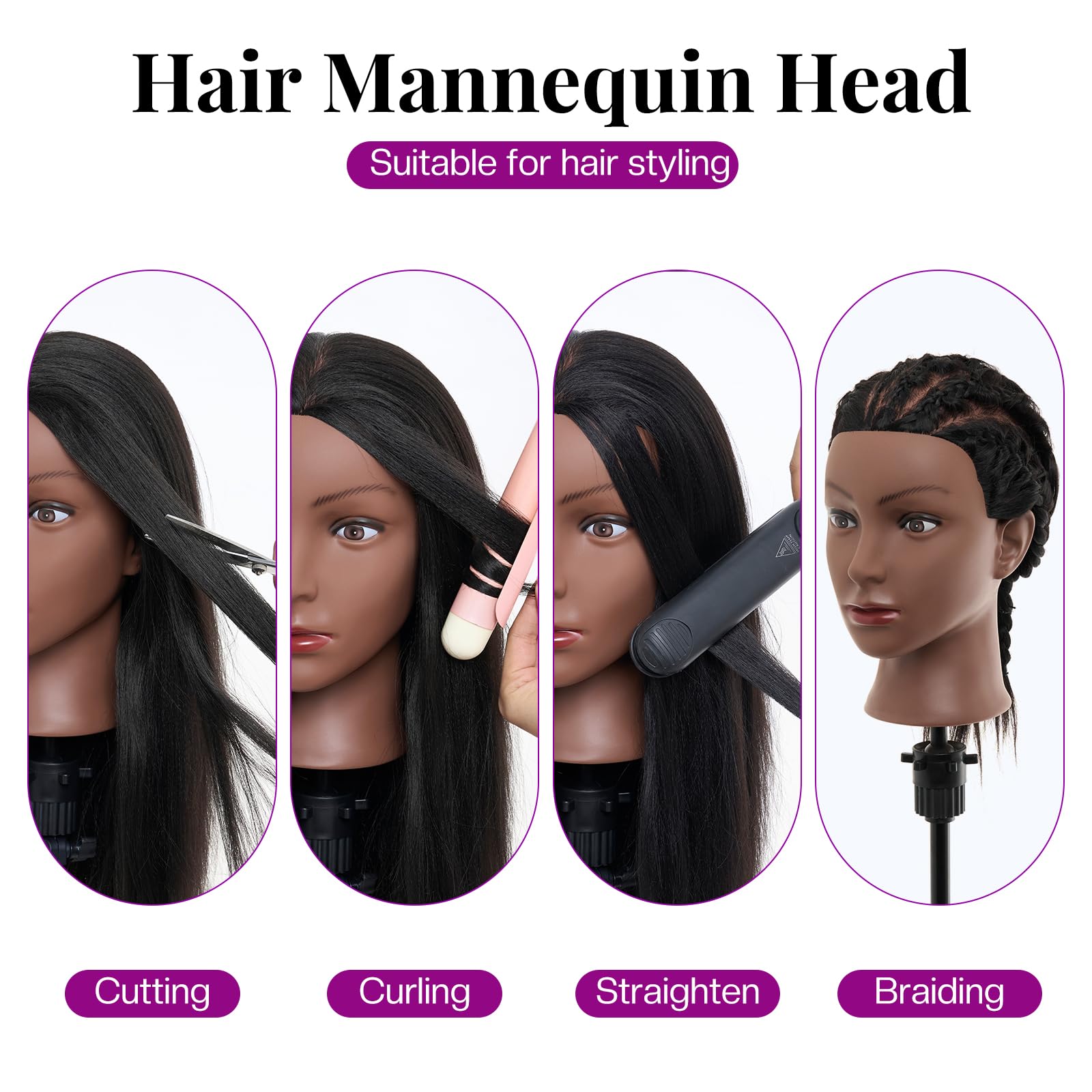 Neverland Beauty & Health: cabeza de maniquí para cosmetología, perfecta para estudiantes